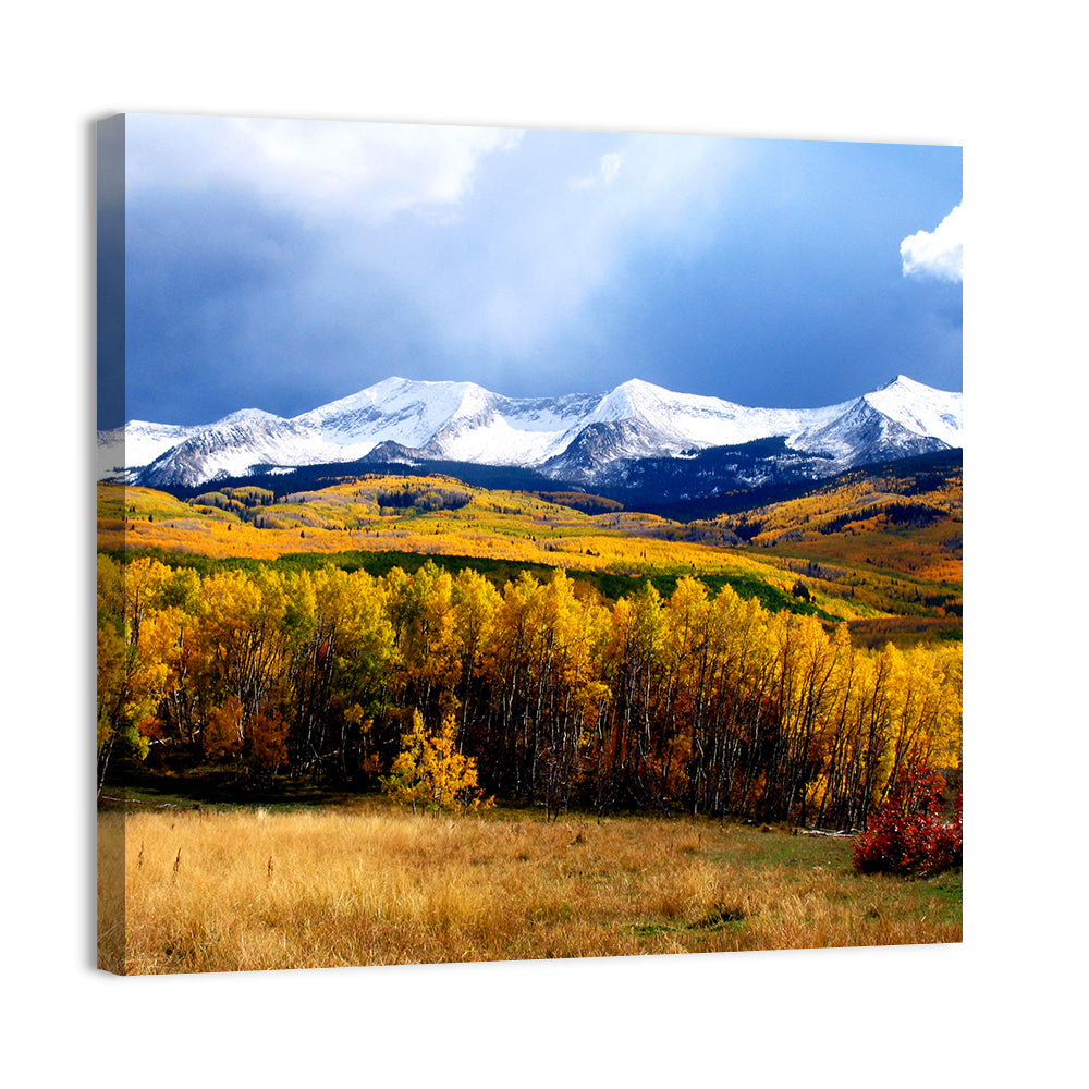 Crested Butte Autumn Mountains Wall Art