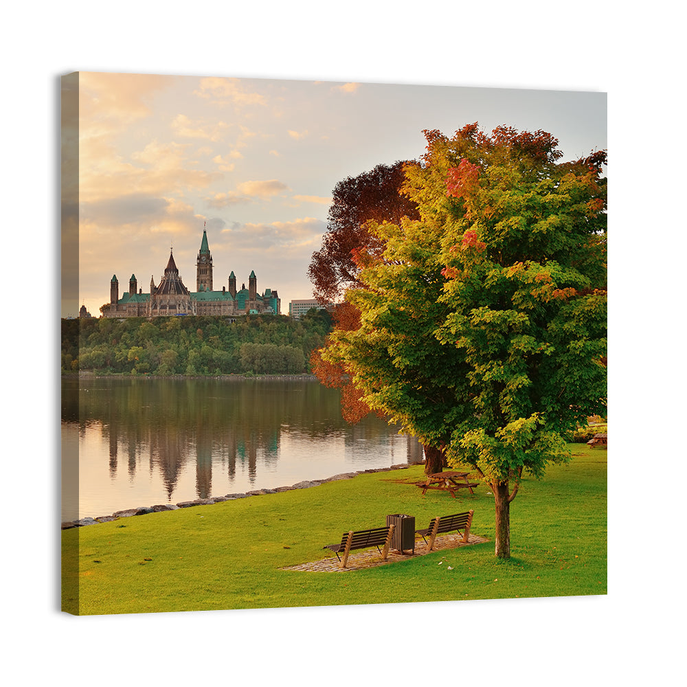 Ottawa Skyline at Golden Hour Wall Art