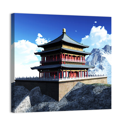 Buddhist Sun Temple Wall Art