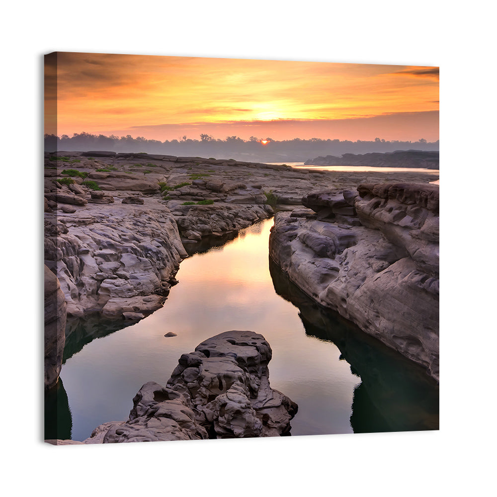 Sam Phan Bok Sunrise River Canyon Wall Art