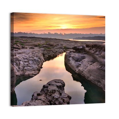 Sam Phan Bok Sunrise River Canyon Wall Art