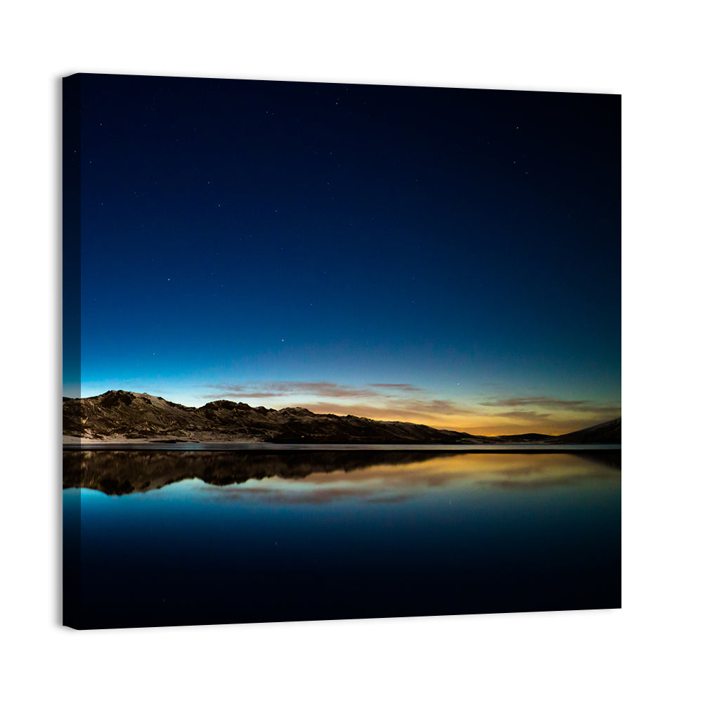 Kleifarvatn Lake at Dusk Wall Art