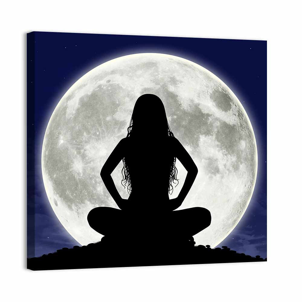 Young Woman Meditating Wall Art