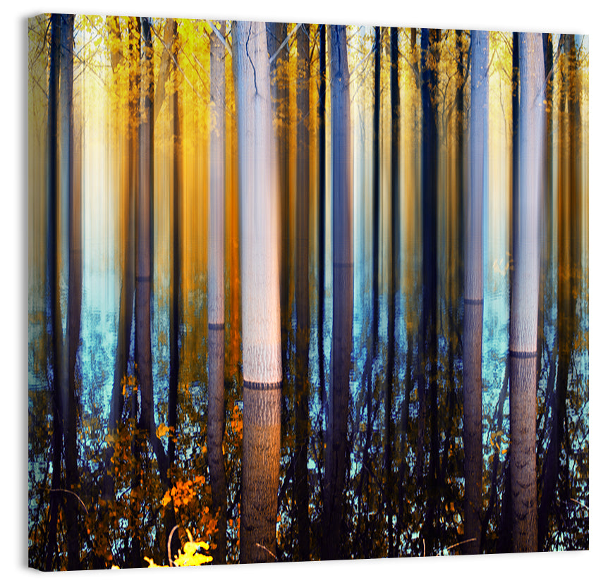 Forest Trees Abstract Wall Art