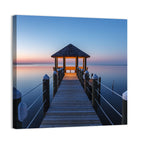 Pamlico Sound Twilight Gazebo Wall Art