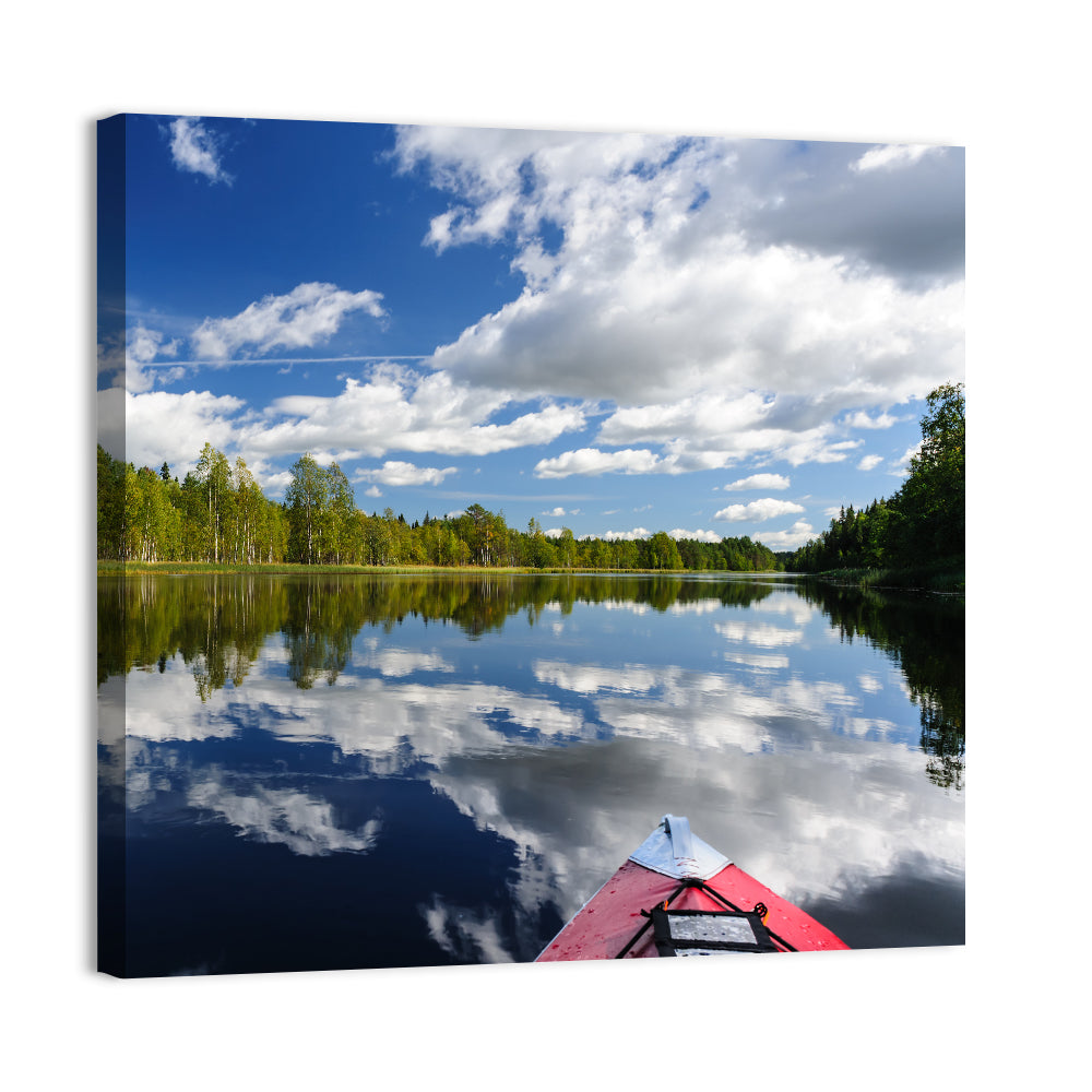 Karelia Kayak Reflection Wall Art