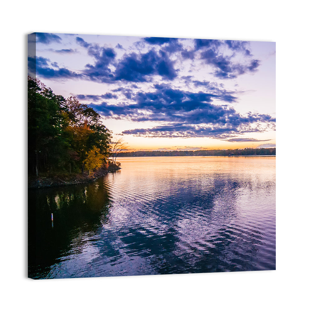 Lake Wylie Sunset Reflection Wall Art