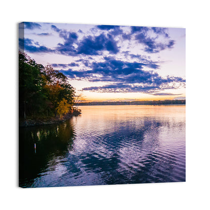 Lake Wylie Sunset Reflection Wall Art