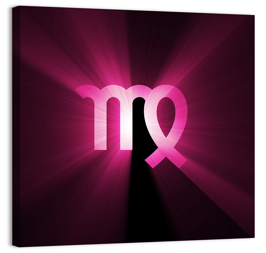 Radiant Virgo Symbol Wall Art