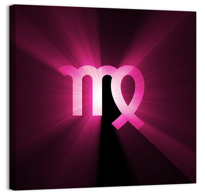 Radiant Virgo Symbol Wall Art