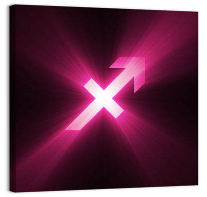Cosmic Sagittarius Symbol Wall Art