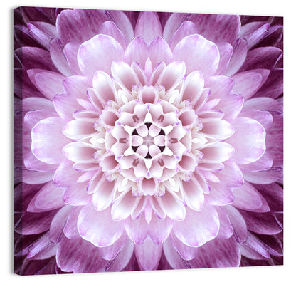Kaleidoscopic Dahlia Mandala Wall Art