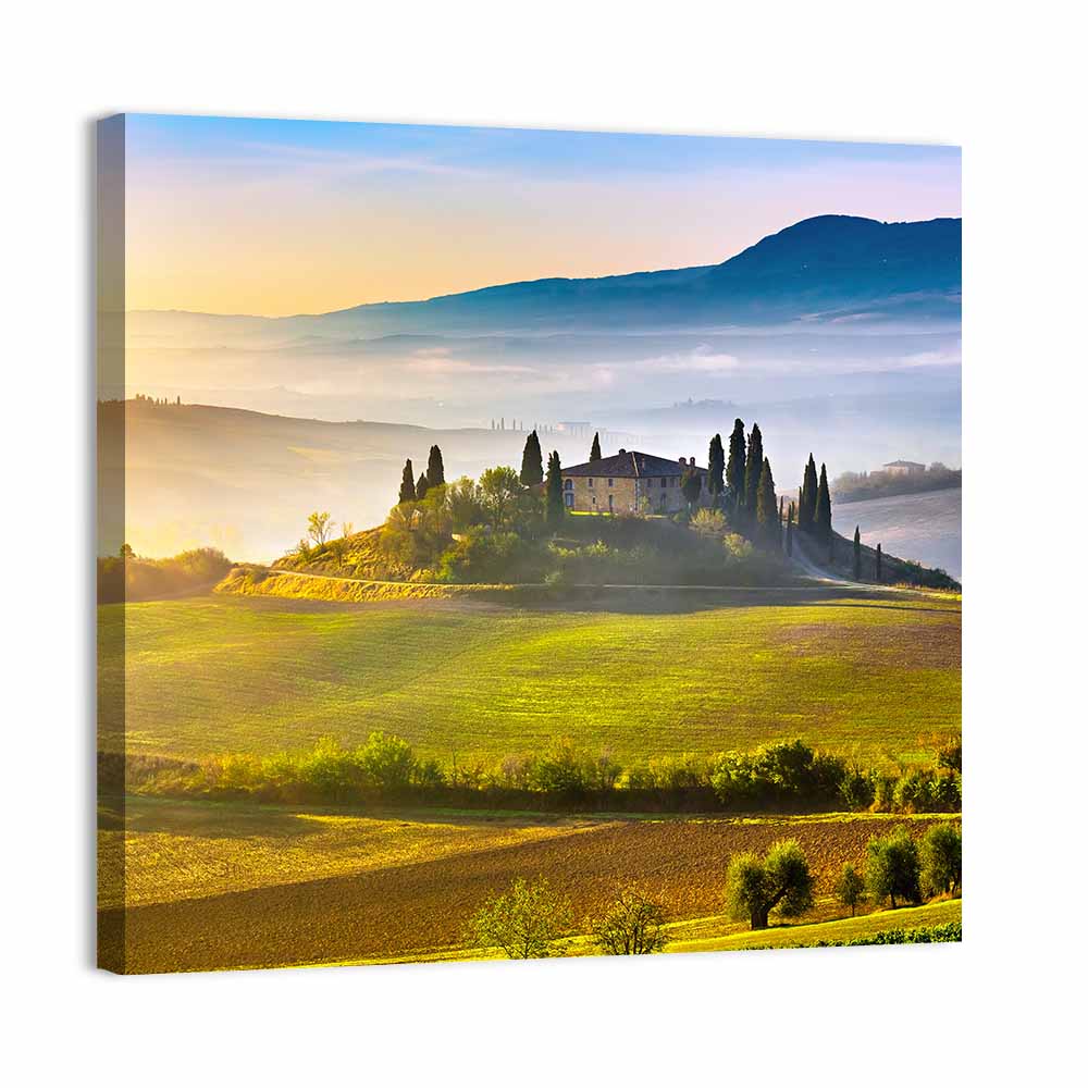 Tuscan Morning Landscape Wall Art