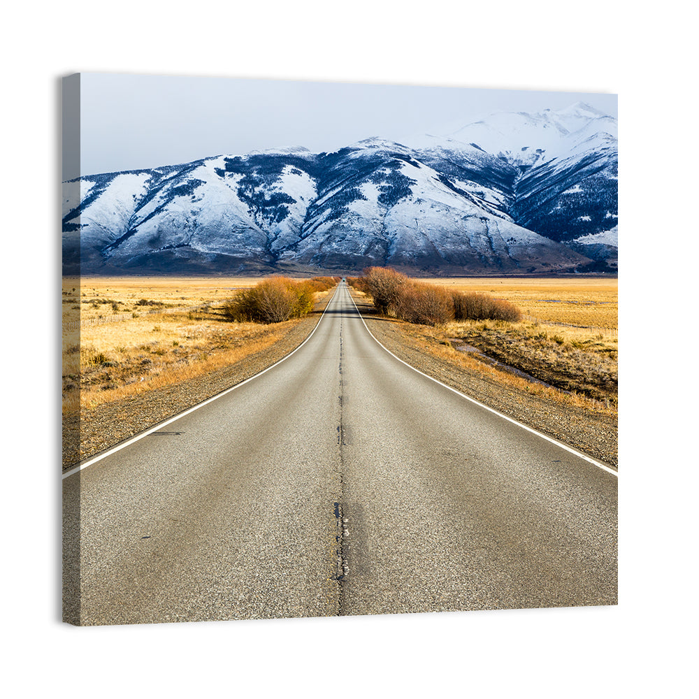 El Calafate Road with Snow Peaks Wall Art