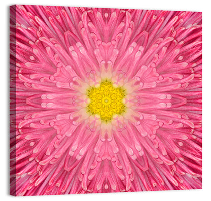 Kaleidoscopic Daisy Mandala Bloom Wall Art