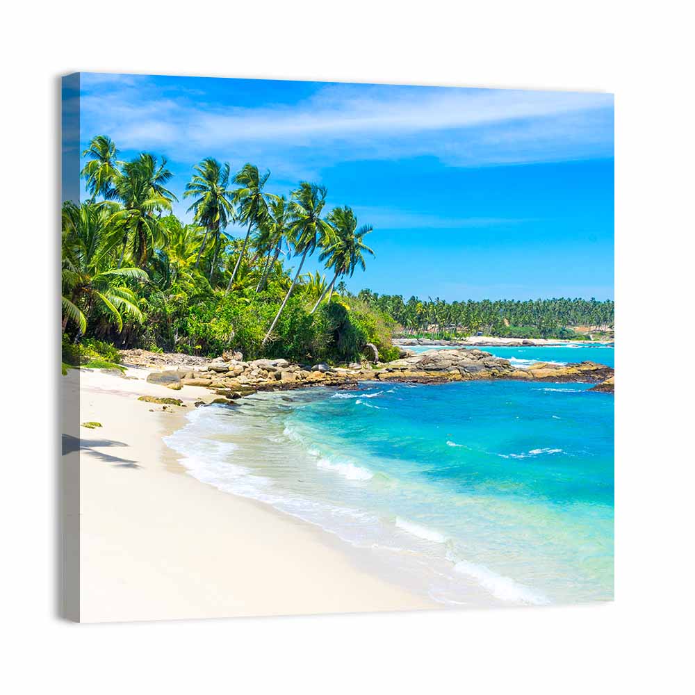 Sri Lanka Tropical Beach Wall Art