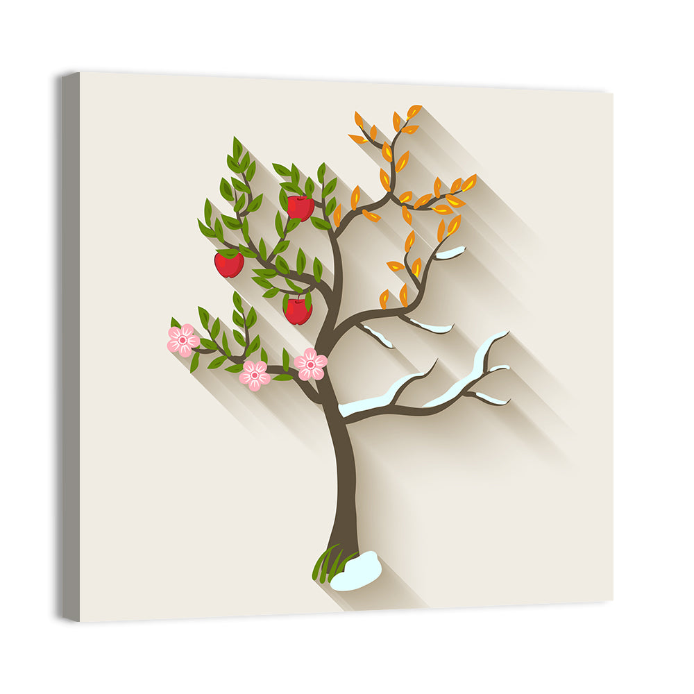 Four Seasons Tree Wall Art