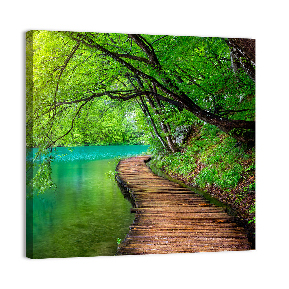 Plitvice Lakes Boardwalk Wall Art