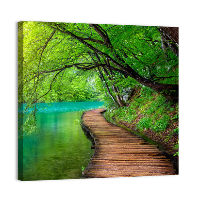 Plitvice Lakes Boardwalk Wall Art