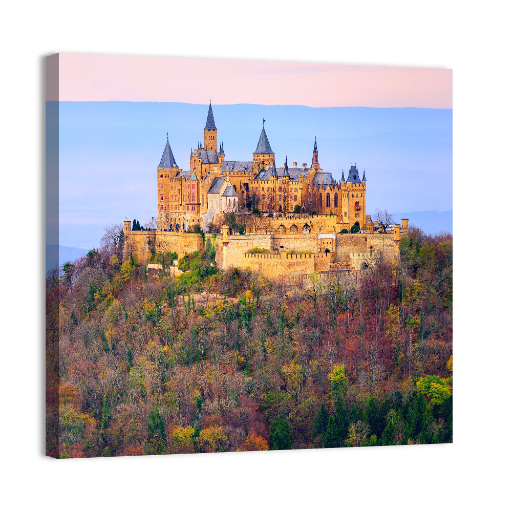 Hohenzollern Castle at Sunset Wall Art