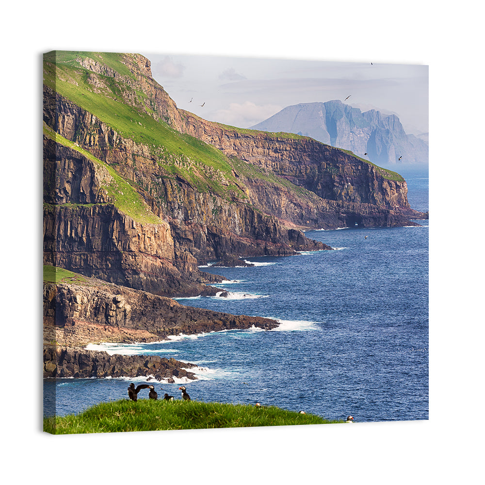 Mykines Cliffs, Faroe Islands Wall Art