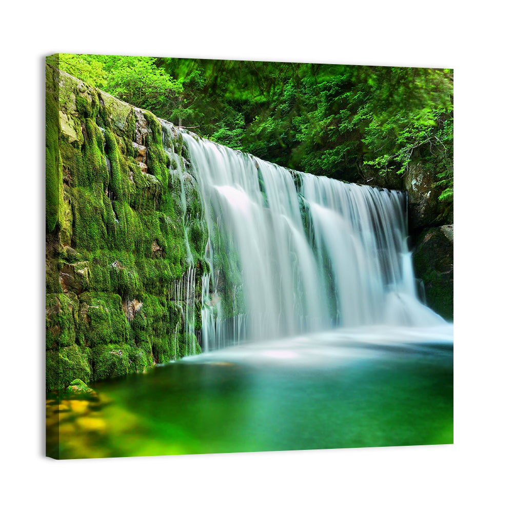 Waterfall in Emerald Lake Wall Art