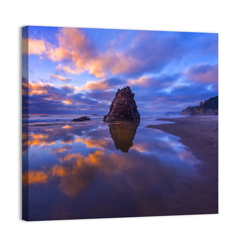 Oregon Coast Sea Stack Sunset Wall Art