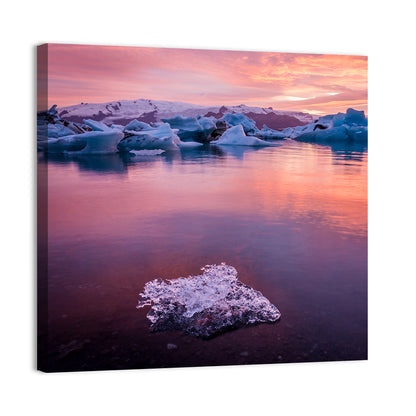 Jökulsárlón Dusk Lagoon Wall Art