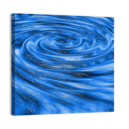 Azure Water Vortex Wall Art