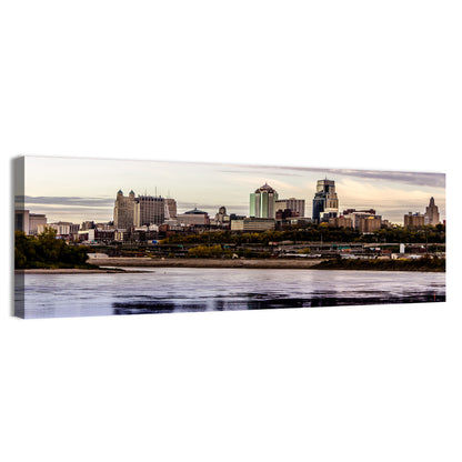 Kansas City Skyline at Dusk Wall Art