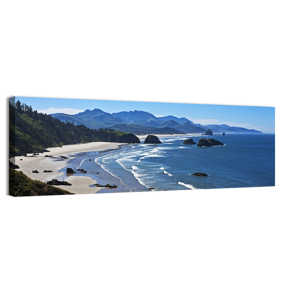 Cannon Beach Morning Shoreline Wall Art