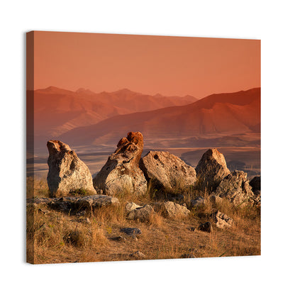 Karahunj Rocky Ridge at Sunset Wall Art