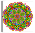 Vibrant Floral Petal Mandala Wall Art