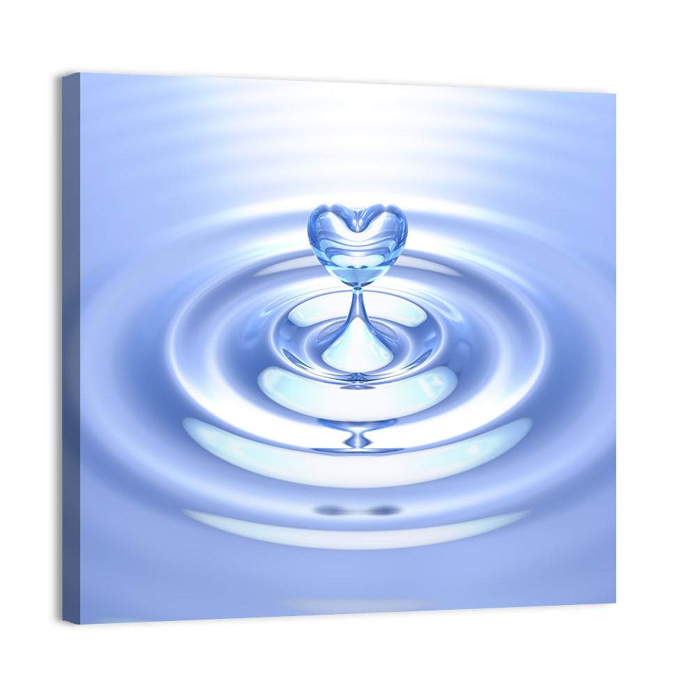Heart-shaped Water Droplet Wall Art
