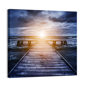 Old Wooden Jetty Wall Art