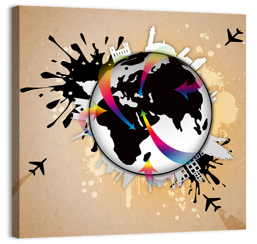 Global Travel Concept Wall Art