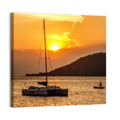 Mama Afrika Sunset, Lake Malawi Wall Art