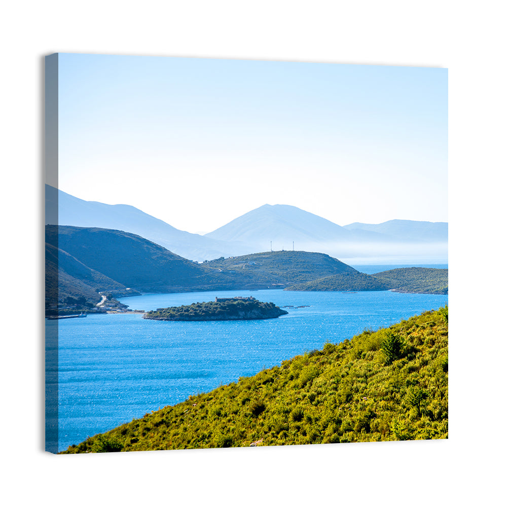 Porto Palermo Bay with Ali Pasha Castle Wall Art