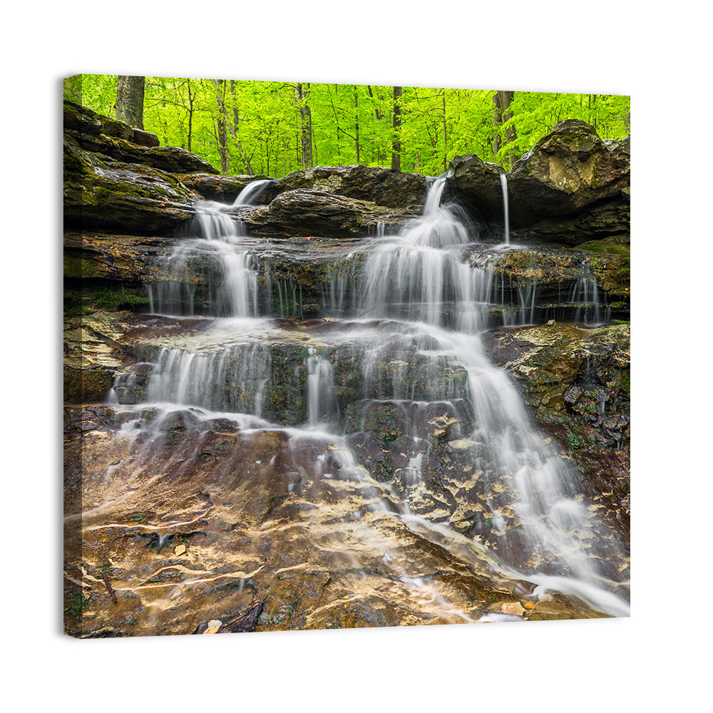 Mossy Ledge Waterfall Wall Art