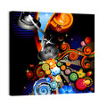 Psychedelic Turntable Illustration Wall Art