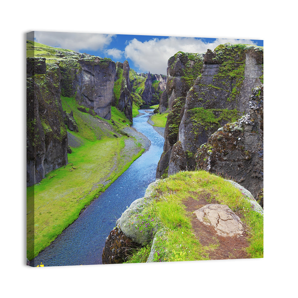 Neverland Cliffs, Fjaðrárgljúfur Canyon Wall Art