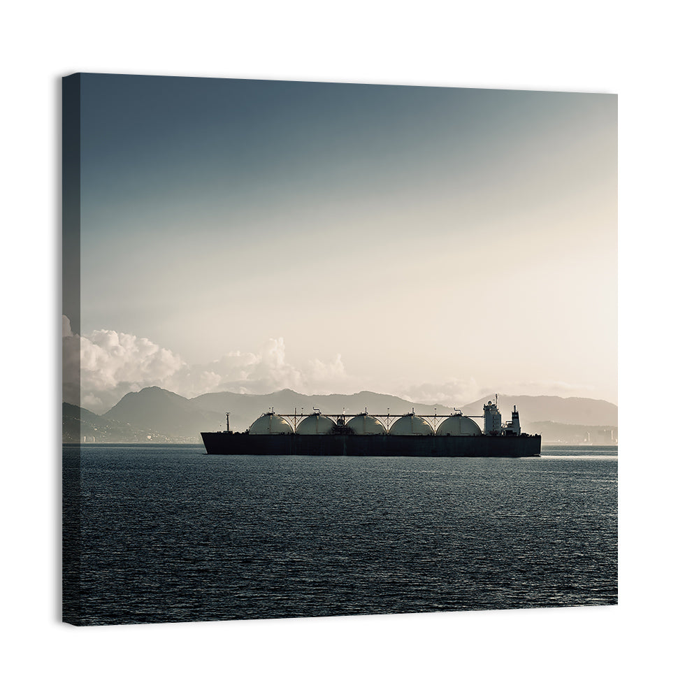 Lng Tanker at Sea Wall Art