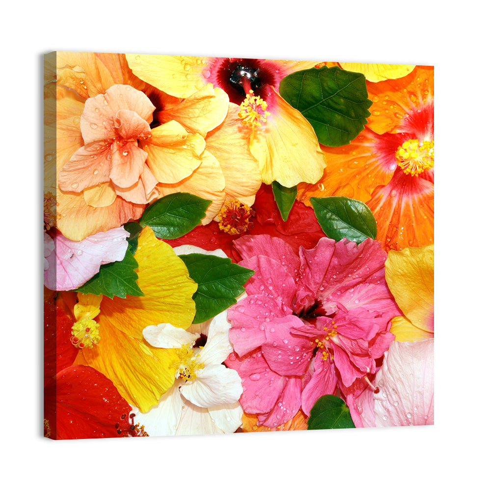Vibrant Hibiscus Close-up Wall Art