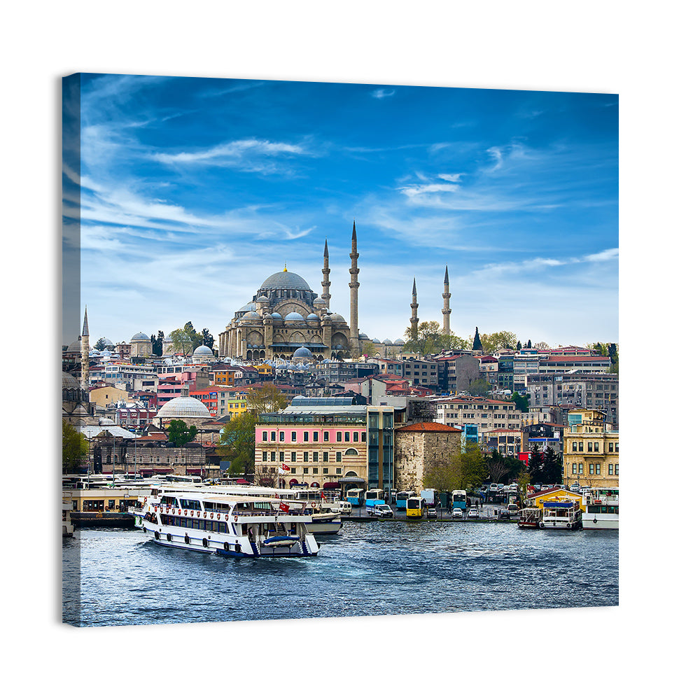 Süleymaniye Mosque Over Golden Horn Wall Art