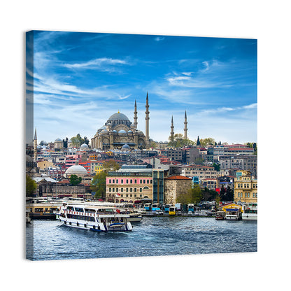 Süleymaniye Mosque Over Golden Horn Wall Art