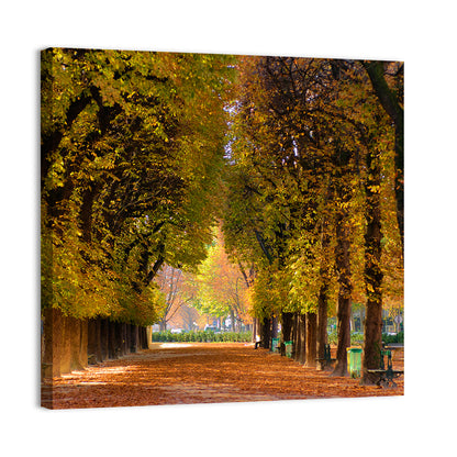 Golden Hour Autumn Path Wall Art