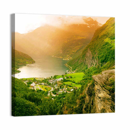 Geirangerfjord Golden Hour Wall Art