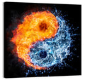 Fire and Water Yin Yang Wall Art