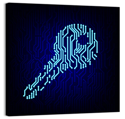 Digital Key Concept Wall Art