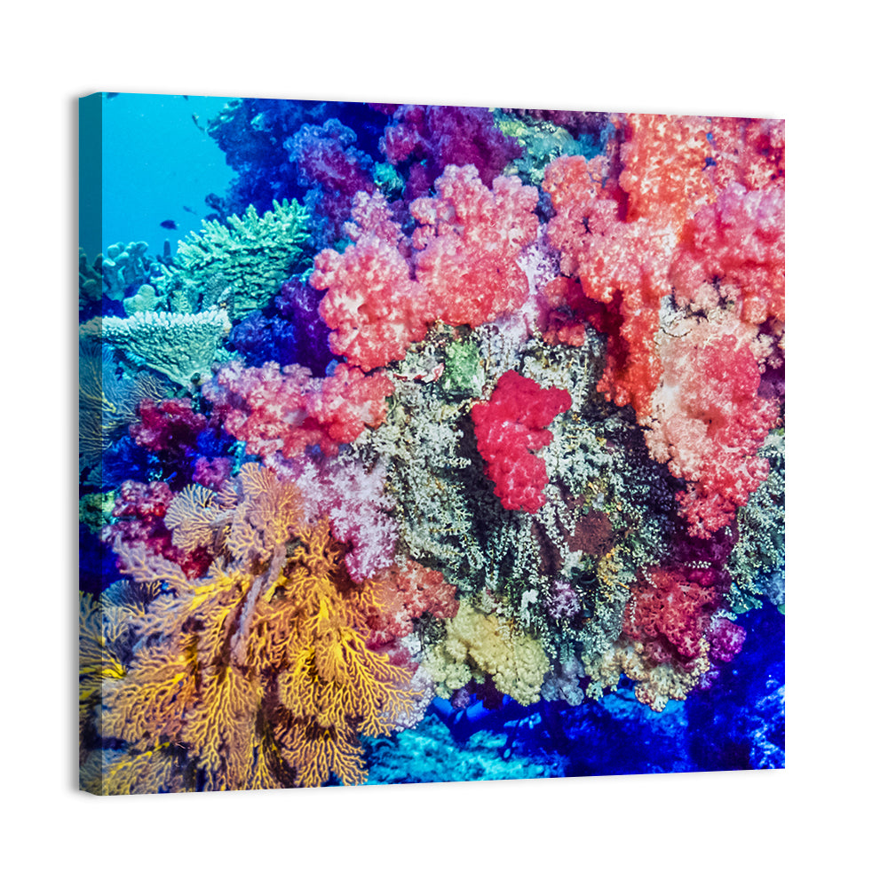 Vibrant Coral Reef Wall Art